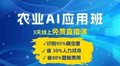 农业 AI 应用班：开启农业赚钱新机会​！