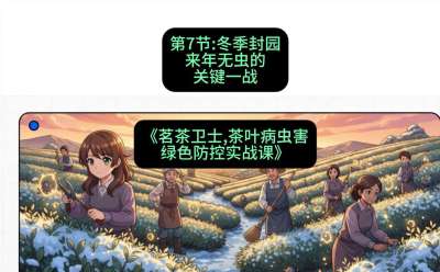 第07节：冬季封园&mdash;&mdash;来年无虫的关键一战，课程：《茗茶卫士&mdash;&mdash;茶叶病虫害绿色防控实战课》#识农AI